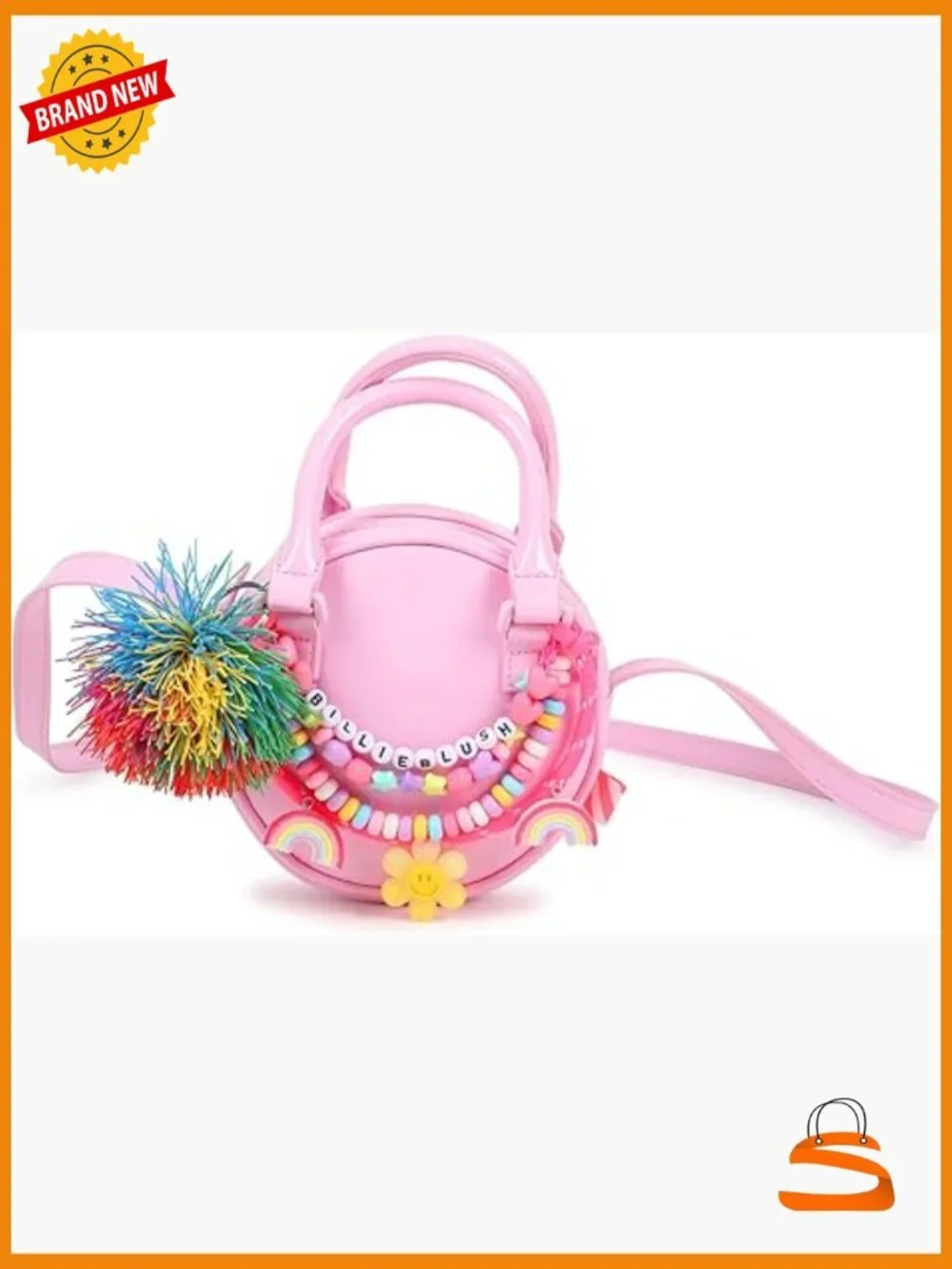 Handle Bag with Cartoon Pattern, Adjustable Strap, Machine Washable